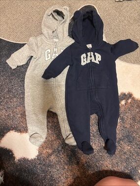 Twin matching sweater onesies
